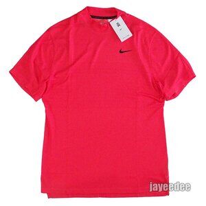 NIKE GOLF TIGER WOODS ADV MOCK SHIRT CUSTOM ATHLETE EXCLUSIVE DR5324-850 EMBER